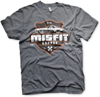 Misfit Garage T-Shirt Vette Braun/Hellgrau/Dunkelgrau/Rot/Grau