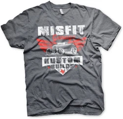 Misfit Garage T-Shirt Kustom Builds Dunkelgrau/Grau/Hellgrau/Rot/Dunkelrot
