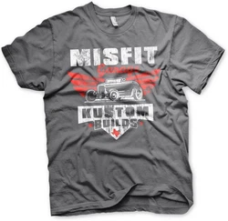 Misfit Garage T-Shirt Kustom Builds Dunkelgrau/Grau/Hellgrau/Rot