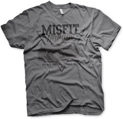 Misfit Garage T-Shirt Since 2014 Grau/Hellgrau/Dunkelgrau/Braun