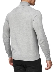 Indicode Eldo Feinstrickpullover Rollkragen Herren Grau/Dunkelgrau/Schwarz/Hellgrau