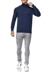 Indicode Eldo Feinstrickpullover Rollkragen Herren Dunkelblau/Grau