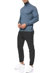 Indicode Eldo Feinstrickpullover Rollkragen Herren Grau/Dunkelblau/Hellblau/Dunkelgrau
