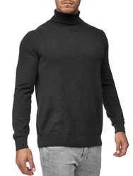 Indicode Eldo Feinstrickpullover Rollkragen Herren Dunkelgrau/Grau/Hellgrau/Schwarz