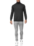 Indicode Eldo Feinstrickpullover Rollkragen Herren Dunkelgrau/Grau/Hellgrau/Schwarz