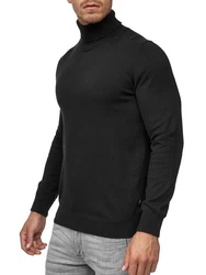 Indicode Eldo Feinstrickpullover Rollkragen Herren Dunkelgrau/Grau/Schwarz/Hellgrau