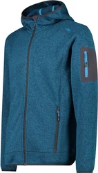 CMP Herren Unterjacke Kapuzen Fleecejacke MAN JACKET FIX HOOD Tiefsee/Antrazith (08ML)