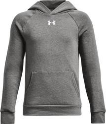 Under Armour UA Rival Fleece Hoodie Dunkelgrau/Hellgrau/Rot/Grau