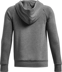 Under Armour Hoodie UA Rival Fleece Fullzip Dunkelgrau/Hellgrau/Grau/Rot