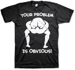 Hybris T-Shirt Your Problem Is Obvious Rosa/Grau/Schwarz/Grün