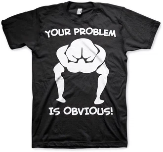 Hybris T-Shirt Your Problem Is Obvious Rosa/Grau/Schwarz/Grün Hybris T-Shirt Your Problem Is Obvious Rosa/Grau/Schwarz/Grün