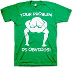 Hybris T-Shirt Your Problem Is Obvious Grün/Grau