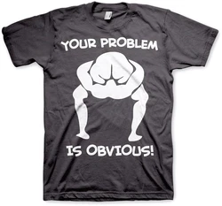 Hybris T-Shirt Your Problem Is Obvious Rosa/Grau/Grün