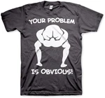 Hybris T-Shirt Your Problem Is Obvious Rosa/Grau/Grün