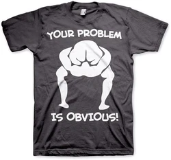 Hybris T-Shirt Your Problem Is Obvious Rosa/Grau/Grün