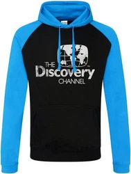 Discovery Hoodie Distressed Logo Baseball Hoodie Türkis/Hellblau/Blau