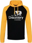 Discovery Hoodie Distressed Logo Baseball Hoodie Gelb