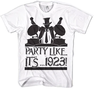 Hybris T-Shirt Party Like It 1923 Weiß/Grau
