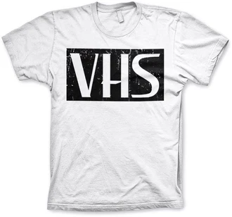 Hybris T-Shirt Distressed Vhs Weiß