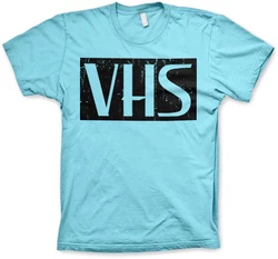 Hybris T-Shirt Distressed Vhs Hellblau
