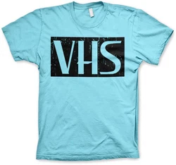 Hybris T-Shirt Distressed Vhs Hellblau