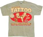 Hybris Crazy John's Tattoo T-Shirt Khaki/Dunkelgrün