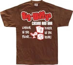 Hybris T-Shirt Big Willys Casino And Bar Braun/Lila/Rot