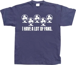 Hybris T-Shirt I Have A Lot Of Fans Blau/Dunkelblau/Hellblau/Lila