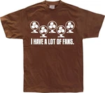 Hybris T-Shirt I Have A Lot Of Fans Braun/Dunkelbraun/Rot/Orange