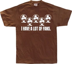 Hybris T-Shirt I Have A Lot Of Fans Braun/Dunkelbraun/Rot/Orange
