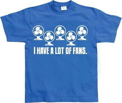 Hybris T-Shirt I Have A Lot Of Fans Hellblau/Blau