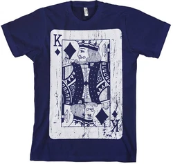 Hybris T-Shirt King Of Cards Blau/Dunkelblau