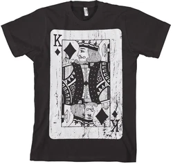 Hybris T-Shirt King Of Cards Schwarz/Dunkelgrau/Bordeaux/Grau
