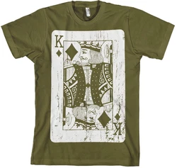 Hybris T-Shirt King Of Cards Dunkelgrün