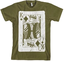 Hybris T-Shirt King Of Cards Dunkelgrün