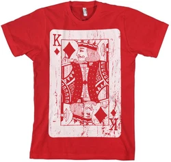 Hybris T-Shirt King Of Cards Rot/Dunkelrot