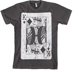 Hybris T-Shirt King Of Cards Dunkelgrau/Grau/Bordeaux