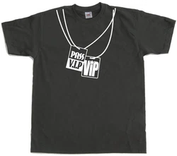 Hybris T-Shirt VIP Pass Grün/Lila/Schwarz/Dunkelgrau/Grau/Beige