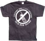 Hybris T-Shirt Friends Don't Let Friends Drink And Dial Grau/Blau/Lila/Weiß/Dunkelblau