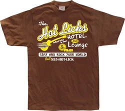 Hybris T-Shirt Hot Licks Hotel And Lounge Rot/Dunkelrot/Schwarz/Braun