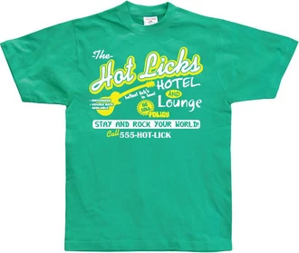 Hybris T-Shirt Hot Licks Hotel And Lounge Grün/Türkis/Neonfarben/Dunkelgrün