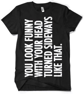 Hybris T-Shirt You Look Funny With Your Head Schwarz Hybris T-Shirt You Look Funny With Your Head Schwarz