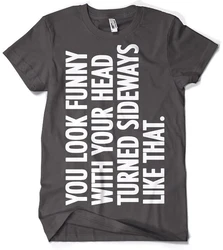 Hybris T-Shirt You Look Funny With Your Head Dunkelgrau/Grau/Schwarz/Braun