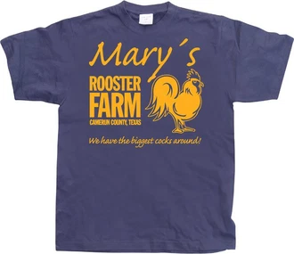 Hybris T-Shirt Mary's Rooster Farm Dunkelblau/Fliederfarben/Gelb/Blau/Lila Hybris T-Shirt Mary's Rooster Farm Dunkelblau/Fliederfarben/Gelb/Blau/Lila