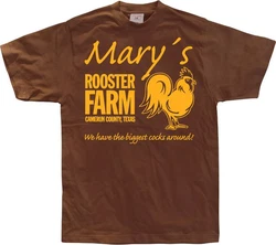 Hybris T-Shirt Mary's Rooster Farm Braun/Dunkelrot/Rot