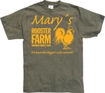 Hybris T-Shirt Mary's Rooster Farm Dunkelgrün