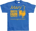 Hybris T-Shirt Mary's Rooster Farm Blau/Gelb/Dunkelblau