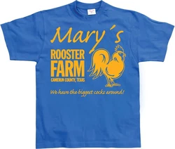 Hybris T-Shirt Mary's Rooster Farm Blau/Gelb/Dunkelblau