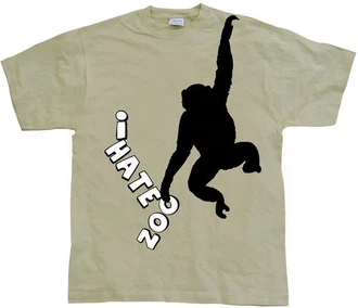 Hybris T-Shirt I Hate Zoo T-Shirt Khaki/Beige/Dunkelgrün Hybris T-Shirt I Hate Zoo T-Shirt Khaki/Beige/Dunkelgrün
