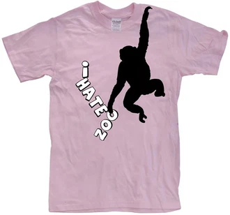 Hybris T-Shirt I Hate Zoo T-Shirt Rosa Hybris T-Shirt I Hate Zoo T-Shirt Rosa